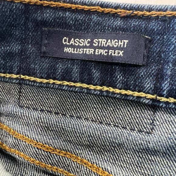 Abercrombie & Fitch Classic Straight Epic Flex Blue Jeans men's size 32X27 - Picture 8 of 9